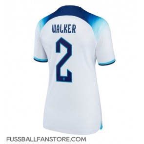 England Kyle Walker #2 Replik Heimtrikot Damen WM 2022 Kurzarm